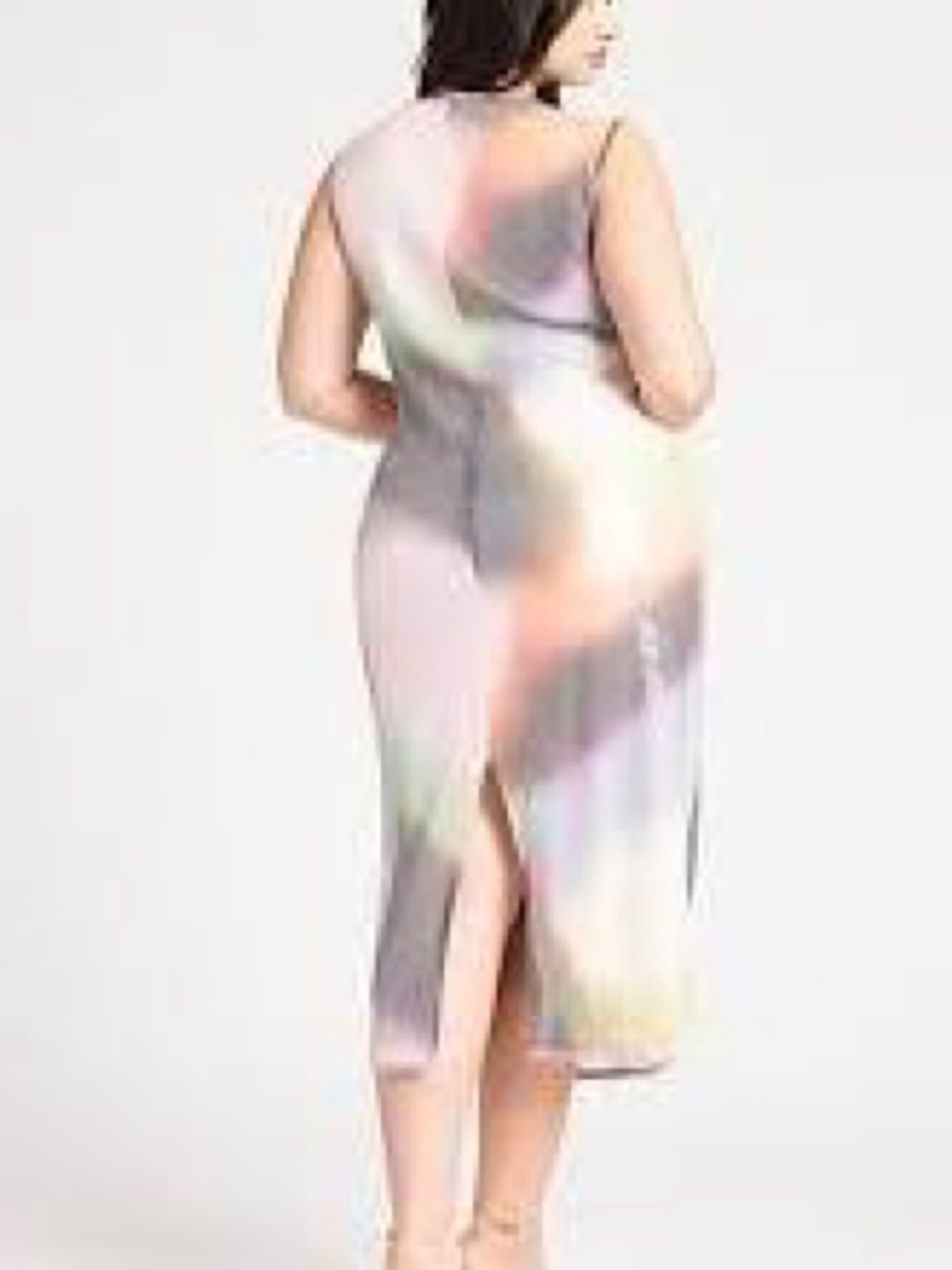Eloquii Pastel Multi-Color Sequin Midi Dress - Picture 2 of 5